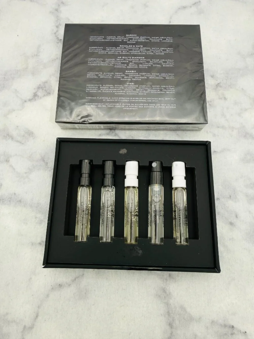 Mind Games Woody Olfactive Extrait Mini Set-Luxury Collection5x2ml-5pc-BOXED-NEW